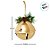 Enfeite para Pendurar de Natal - Guizo com Arranjo Ouro - 15x13,5x15,5cm - 1 unidade - Cromus - Rizzo - Imagem 3