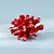 Enfeite Decorativo de Resina - Coral - Vermelho - 13x8cm - 1 unidade - Rizzo - Imagem 1