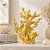Enfeite Decorativo de Resina - Coral - Amarelo - 23x18cm - 1 unidade - Rizzo - Imagem 2