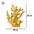 Enfeite Decorativo de Resina - Coral - Amarelo - 23x18cm - 1 unidade - Rizzo - Imagem 4