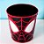 Kit 10 Baldes de Pipoca - Homem Aranha 3D - Preto e Vermelho - 2l - Disney Original - 1 unidade - Plasútil - Rizzo - Imagem 1