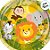 Prato Papel Redondo - Safari Baby - 18x18cm - 8 unidades - Regina - Rizzo - Imagem 2