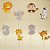 Pick Decorativo Para Doces - Safari Baby - 5x12cm - 8 unidades - Regina - Rizzo - Imagem 1