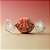 Papel Trufa 14,5x15,5cm - Arabesco Ouro e Vermelho - 100 unidades - Cromus - Rizzo - Imagem 1