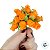 Mini Buque de Flores Artificiais - Laranja - 8cm - 12 unidades - Rizzo - Imagem 4