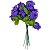 Mini Buque de Flores Artificiais - Roxo - 8cm - 12 unidades - Rizzo - Imagem 2