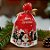 Saco Para Presente Decorado - Árvores de Natal Vermelho - 15x23cm - 50 unidades - Rizzo - Imagem 1