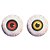 Kit Jogo Americano Redondo - Olhos Sortidos -  38,5cm - 1 unidade - Rizzo - Imagem 1