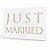 Placa Just Maried - Dourada - 28x34,5cm - 1 unidade - Cromus - Rizzo - Imagem 1