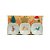 Kit Tabúa com Potinhos de Natal - 25cm - 6 unidades - Cromus - Rizzo - Imagem 1