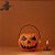 Baldinho de Halloween com Alça - Abóbora Laranja - 13x17cm - 1 unidade - Rizzo - Imagem 1