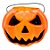 Baldinho de Halloween com Alça - Abóbora Laranja - 13x17cm - 1 unidade - Rizzo - Imagem 2