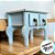 Mini Gaveteiro de Mesa 2 Gavetas Azul Bebê Rústico - MDF - 1 unidade - Rizzo - Imagem 4