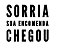 Carimbo Artesanal Sorria sua Encomenda Chegou - G - 6,0x5,2cm - Cod.RI-035 - Rizzo Confeitaria - Imagem 1