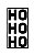 Carimbo Artesanal HoHoHo - M - 3,7x7,0cm - Cod.RI-037 - Rizzo Confeitaria - Imagem 1