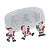 Molde de Silicone Trio de Papai Noel Ref. 127 Flexarte Rizzo Confeitaria - Imagem 1