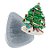 Molde de Silicone Árvore de Natal c/ Bolinhas Ref. 17 Flexarte Rizzo Confeitaria - Imagem 1
