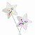 Molde de silicone Pirulito Estrela Chocalho 06cm 504 Flexarte - Imagem 1