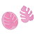 Molde de Silicone Dupla de Folhas Ref. 74 Flexarte - Imagem 2
