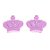 Molde de silicone Coroa Média Dupla Ref. 214 Flexarte - Imagem 2
