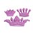 Molde de silicone Trio de Coroas Variadas Ref. 251 Flexarte - Imagem 2