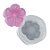 Molde de Silicone Coração Lapidado Gd Ref. 565 Flexarte - Imagem 1