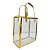 Caixa de PVC com Alça Kraft - Dourado - 21x19x9cm  - 12 unidades - Rizzo - Imagem 2