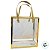 Caixa de PVC com Alça Kraft - Dourado - 21x19x9cm  - 1 unidade - Rizzo - Imagem 4