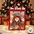 Sacola Transparente Fosca Com Alça De Fibra Vermelha - Papai Noel e Guirlanda - 25x20x7cm - 1 unidade - Rizzo - Imagem 6