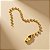 Corrente de Bolinha para Chaveiro com Canoa - Dourado - 10cm - 10 unidades - Rizzo - Imagem 1