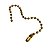 Corrente de Bolinha para Chaveiro com Canoa - Dourado - 10cm - 10 unidades - Rizzo - Imagem 2