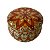 Lata De Metal Estampa De Mandala - Laranja e Vermelho - 7x7x4cm - 130ml - 1 unidade - Rizzo - Imagem 2