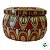Lata De Metal Estampa De Mandala - Laranja e Vermelho - 7x7x4cm - 130ml - 1 unidade - Rizzo - Imagem 4