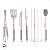 Kit De Churrasco Com 8 Peças em Aço Inox Com Estojo - 1 unidade - Rizzo - Imagem 9