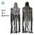 Enfeite Decorativo De Halloween Com Som e Luz - Caveira Orion - 1,15m - 1 unidade - Cromus - Rizzo - Imagem 3
