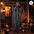 Enfeite Decorativo De Halloween Com Som, Luz e Movimento - Caveira Menandro - 1,20m - 1 unidade - Cromus - Rizzo - Imagem 2
