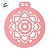Stencil Mandala - Ref. 3054 - 23,5x21,5cm - 1 unidade - RR Cortadores - Rizzo - Imagem 3