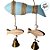 Enfeite Decorativo Para Pendurar - Peixes com Sino  - Azul Claro - 28x12cm - 1 unidade - Rizzo - Imagem 3