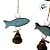 Enfeite Decorativo Para Pendurar - Peixes com Sino  - Azul Escuro - 28x12cm - 1 unidade - Rizzo - Imagem 4