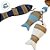 Enfeite Decorativo Para Pendurar - Peixes com Conchas - Branco, Azul e Azul Claro - 25x15cm - 1 unidade - Rizzo - Imagem 3