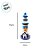 Enfeite Decorativo de Madeira - Farol Casinha 15x6cm - 1 unidade - Rizzo - Imagem 2