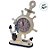Enfeite Decorativo de Madeira - Relógio de Mesa com Âncora - 33x23cm - 1 unidade - Rizzo - Imagem 3