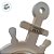 Enfeite Decorativo de Madeira - Relógio de Mesa com Âncora - 33x23cm - 1 unidade - Rizzo - Imagem 6