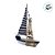 Enfeite Decorativo de Madeira - Barco Ornamental com Estrela - 21x30cm - 1 unidade - Rizzo - Imagem 3