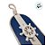 Enfeite Decorativo de Madeira - Pendente Nautico com Gancho Timão - 15x7,5cm - 1 unidade - Rizzo - Imagem 4