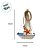 Enfeite Decorativo de Madeira - Barco Decorativo com Estrela do Mar - 15x10cm - 1 unidade - Rizzo - Imagem 2