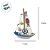 Enfeite Decorativo de Madeira - Barco Decorativo com Conchas e Timão - 15x11cm - 1 unidade - Rizzo - Imagem 2