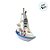 Enfeite Decorativo de Madeira - Barco Decorativo com Conchas e Boia - 15x11cm - 1 unidade - Rizzo - Imagem 3