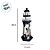 Enfeite Decorativo de Madeira com Luz - Farol Náutico com Gaivota - 28x11,5cm - 1 unidade - Rizzo - Imagem 2