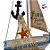 Enfeite Decorativo de Madeira - Modelo Barco com Estrela do Mar - 30x21x7,5cm - 1 unidade - Rizzo - Imagem 3